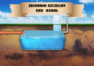 Zbiornik bezodpływowy typu EKO 8500l 