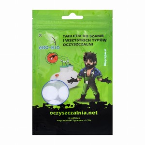 Tabletki do szamb i oczyszczalni EKO-BIO 12 szt.